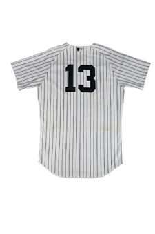 Alex Rodriguez  Jersey - NY Yankees 2012 Season Game Worn #13 Pinstripe Jersey (6/10/2012) 